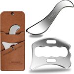 BYYDDIY SD 2 in 1 Stainless Steel GuaSha Muscle Scraper Tools Set,Scar Tissue Tool,Physical Therapy Tools,Muscle Scraping Tool,Massage Scraper,IASTM Tools,Soft Tissue Massage Tool (SD2) - Image 2
