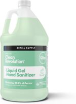 Clean Revolution Liquid Gel Hand Sanitizer, 128 Fl. Oz Refill Supply Container| Eliminates 99.9% of Germs | Gentle & Aloe Enriched | 70% USP Medical Grade Ethanol, Medical Facility Compliant - Image 2