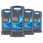 Dove Men+Care Antiperspirant Deodorant Stick 4 Count Clean Comfort 72-Hour Sweat & Odor Protection Antiperspirant for Men With 1/4 Moisturizing Cream 2.7 oz - Image 2