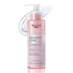 Eucerin Radiant Tone Face Cleanser Gel with 2% Exfoliating AHA Complex, Gentle Face Wash Improves Skin Clarity and Boosts Radiance, All Skin Types, 6.8 Fl Oz Bottle - Image 2