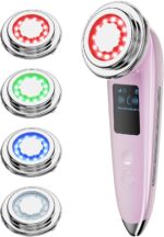 Face Massager Electric Face Lifting 4 in 1 Facial Massager Anti Aging Skin Tightening Firming Skin Care Tools (Pink2) - Image 2