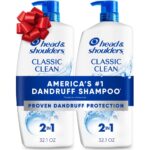 Head & Shoulders Anti-Dandruff Shampoo and Conditioner with 1% Pyrithione Zinc, Classic Clean 2-in-1 Twin Pack, Fresh Scent, Flake Control, Scalp Care, Color-Safe, 32.1 fl oz Each - Image 2