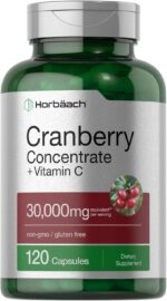 Horbäach Cranberry Concentrate Extract Pills + Vitamin C | 120 Capsules | Supplement for Women and Men | Triple Strength Ultimate Potency Formula | Non-GMO and Gluten Free - Image 2