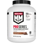 Muscle Milk Pro Series Protein Powder Supplement, Knockout Chocolate, 5 Pound, 28 Servings, 50g Protein, 3g Sugar, 20 Vitamins & Minerals, NSF Certified for Sport, Workout Recovery - Image 2