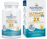 Nordic Naturals Ultimate Omega 2X with Vitamin D3, Lemon Flavor - 60 Soft Gels - 2150 mg Omega-3 + 1000 IU D3 - EPA & DHA - Brain, Heart, & Immune Health - 30 Servings - Image 2