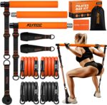 Pilates Bar Kit with Resistance Bands, Pilates Equipment, Multifunctional Pilates Bar for Women & Men, Pilates kit for Hip, Back, Arm, Full-Body Workouts, Home Gym Strength Training Equipment - Image 2