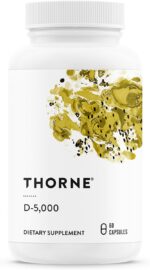 THORNE - Vitamin D-5000 - Vitamin D3 Supplement - Support Healthy Bones, Teeth, Muscles, Cardiovascular & Immune Function* - NSF Certified for Sport - Gluten-Free, Soy-Free - 60 Servings - Image 2