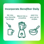 Benefiber Daily Prebiotic Fiber Supplement Powder for Digestive Health, Unflavored - 250 Teaspoons (17.6 Ounces) - Image 4