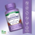 Nature's Truth Elderberry Immune Complex | 60 Chewable Tablets | Plus Vitamin C & Zinc | Mixed Berry | Vegan, Non-GMO, & Gluten Free Supplement - Image 4