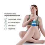 Bushbalm Ingrown Hair Exfoliating Scrub – Pre-Shave Sugar Scrub for Ingrown Hairs, Razor Bumps & Dry Skin – Gently Buffs & Soothes Sensitive Skin – Nude, 236ml - Image 4