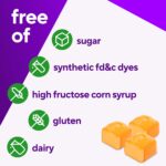 Vitafusion GLP-1 Support Fiber Plus Vitamins D, B12 and Folate Gummy Vitamins, Citrus Flavor, Sugar Free, 90 Count, 30 Day Supply - Image 5