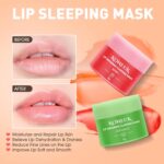 12 Pack Lip Sleeping Mask Set, Overnight Lip Treatment, Nourish and Hydrate Lip Mask With Vitamin C and Coconut Oil, Lip Balm for Dry Lips, Reduce Lip Lines and Improve Lip Color - Image 3