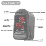 ® FL400 Pulse Oximeter with Carrying Case, Batteries, Neck/Wrist Cord - Black - Image 3