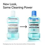 Listerine Cool Mint Alcohol-Free Mild Mouthwash, Oral Rinse Kills 99.9% of Germs That Cause Bad Breath, Less Intense Taste, Mild Mint Flavor, 1 L - Image 3