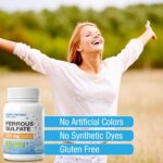 Puregen Labs Ferrous Sulfate 325 mg (65 mg Elemental Iron) High Potency Iron Supplement | No Artificial Color Additives - 200 Tablets - Image 4