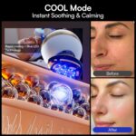 INIA SPHERA Upgraded 8-in-1 Microcurrent Facial Device for Face & Neck – Red Light, Thermal & Cooling Beauty Tool, 5 Custom Modes, at-Home Skin Stimulation & Glow Care Skincare Tool - Image 4