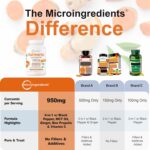 Pure Turmeric Curcumin Supplement 1,000mg - 95% Curcuminoids - Antioxidant Supplement to Support Joints, Tissue, Liver, Colon & Cellular Health* - Black Pepper for Better Absorption - Filler Free - Image 4