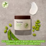 Aveeno Positively Radiant Moisturizing Face & Neck Night Cream with Tone Correcting Soy & Niacinamide, Night Cream Targets Dull Skin & Evens Skin Tone & Texture, Hypoallergenic, 1.7 oz - Image 3