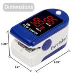 ® FL400 Pulse Oximeter Fingertip with Carrying Case, Batteries, Lanyard, and Warranty (Blue) - Image 5