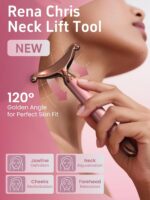 Facial Massager & Neck Lifter, Lymphatic Drainage Depuffer, Jawline Sculpting Tool, Under-Eye Care, Ergonomic Weighted Metal, at-Home Spa Results - Image 3
