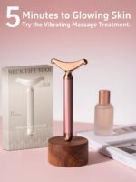 Facial Massager & Neck Lifter, Lymphatic Drainage Depuffer, Jawline Sculpting Tool, Under-Eye Care, Ergonomic Weighted Metal, at-Home Spa Results - Image 6