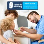 Boncare 9 Seconds Basal Body Thermometer for Ovulation, Oral Thermometer for Adults and Kids - Accurate Rectal Thermometer, with Fever Alarm and Large Display (Rice-White) - Image 8