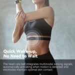 CYCPLUS Heart Rate Monitor Chest Strap H2Pro, Bluetooth ANT+ Heart Rate Monitor Chest Sensor with 500h Battery, IPX7 Waterproof and Dustproof, HRM Works with Strava/CYCPLUS App - Image 5