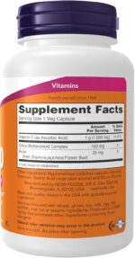 NOW Foods Supplements, Vitamin C-1,000 with 100 mg of Bioflavonoids, Antioxidant protection*, 100 Veg Capsules - Image 3