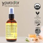PURA D'OR 4 Oz Organic Moroccan Argan Oil – 100% Pure Cold-Pressed Virgin Grade – Lightweight Moisturizer for Skin, Face, Body & Hair – Helps Dry Skin, Scalp Care, Split Ends, Nails & Cuticles - Image 4