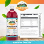 Maximum Living MineralRich - Minerals Supplement - Sugar Free Liquid Blend of Vitamins and Trace Minerals - 32 oz - Image 4