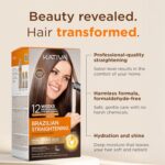 KATIVA Brazilian Keratin Treatment Kit at home Formaldehyde Free Hair Straightening with Hyaluronic Acid, Up to 12 Weeks Frizz Control for Curly, Wavy, Frizzy Hair (Straightening Kit) - Image 3