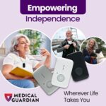 Medical Guardian MGMini | Medical Alert Device for Seniors | Water-Resistant, Emergency Call Button, 24/7 Monitoring, Step Counter, GPS Tracking | Monthly Subscription Required | Black - Image 3