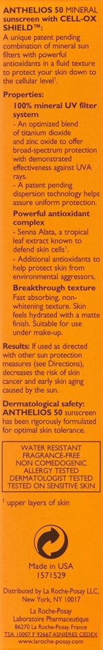 La Roche-Posay Anthelios Sunscreen SPF 40, Ultra-Light Fluid Broad Spectrum SPF 40, Face Sunscreen with Titanium Dioxide Mineral, Lightweight & Fast-Absorbing, Oil-Free, Matte Finish - Image 5