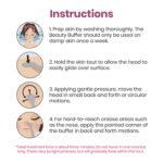 Lindo Beauty Buffer - Microdermabrasion Tool, Diamond Infused, Embedded Silicone Lip Scrubber, for Smooth Skin, Radiant Complexion, Travel Pouch Included (Beauty Buffer) - Image 4