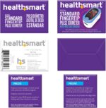 HealthSmart Pulse Oximeter for Fingertip, Displays Blood Oxygen Saturation & Pulse Rate, Accurate & Reliable, Batteries & Lanyard Included - Image 6