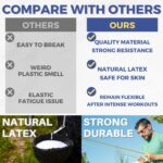 LEZER Resistance Bands - Pull Up Bands for Home Gym Fitness, Stretching, Physical Therapy & Training - Includes Instruction - Image 4