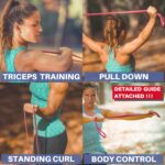 LEZER Resistance Bands - Pull Up Bands for Home Gym Fitness, Stretching, Physical Therapy & Training - Includes Instruction - Image 5