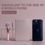 BS-MALL Makeup Brushes Foundation Powder Concealers Eye Shadows Makeup Set with LED light Mirror 14 Pcs Mini Makeup Brushes (APINK) - Image 4