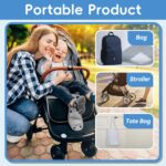 Baby Healthcare and Grooming Kit, 14 in 1 Baby Safety Set Newborn Nursery Health Care Set with Hair Brush Scale Nail Clippers for Baby Girls Boys (14 Kits Grey White) - Image 6