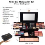 MISS ROSE M 58 Color Professional Makeup Kit for Women Full Kit, Include Eyeshadow Facial Blusher Eyebrow Powder Face Concealer Powder Eyeliner Pencil and a Mirror(331N) - Image 3