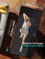 Extra Long & Wide Thick Yoga Mat for Tall Men & Women, 84'' x 32'' x 7mm Oversized Yoga Mat Double-Sided Non Slip, Pro TPE Yoga Mats with Strap - Image 3