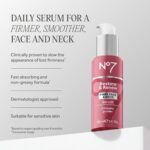 No7 Restore & Renew Multi-Action Face & Neck Serum - Anti Aging Serum for Deep Wrinkle Repair - Collagen Infused Skincare with a Hydrating Blend of Hibiscus Peptides & Hyaluronic Acid (1 fl oz) - Image 3