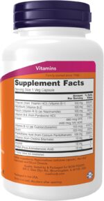 NOW Foods Supplements, Vitamin B-100, Energy Production*, Nervous System Health*, 100 Veg Capsules - Image 3