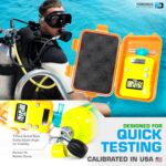 OXYGEN Analyzer by FORENSICS | 0%-100% with 0.1% resolution | Scuba, Nitrox, Divers | Water Resistant Case | - Image 4