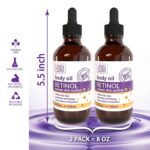 Dead Sea Collection Body Oil for Dry Skin - Retinol & Vitamin E, A Moisturizing Oil for Face, Anti-Aging - Skin Elasticity Support, Renews Skin Surface & Softens Pack of 2 (4 Fl. Oz Each) - Image 3