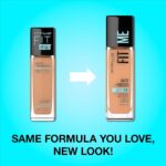 Maybelline Fit Me Matte + Poreless Liquid Oil-Free Foundation Makeup, Light Beige, 1 Count (Packaging May Vary) - Image 3