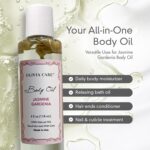 Olivia Care Jasmine Gardenia Body Oil Vegan & Natural Oil For Women | Hydrating & Moisturizing After Bath Oil - with VITAMIN E, K & Omega Fatty Acids Reduce Dry Skin - 4 OZ - Image 5