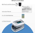 Beurer PO30 Fingertip Pulse Oximeter, Pain Free Blood Oxygen Saturation & Heart Rate Monitor with 4 Display Options, Lanyard, Storage Bag & Batteries Included - Image 7