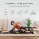 Balanced Body Metro IQ Pilates Reformer with Wheels, Pilates Exercise Equipment, Workout Equipment for Home or Studio, Black Upholstery - Image 3