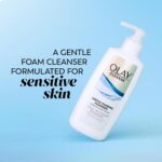 Olay Face Cleanser, Gentle Foaming Face Wash for Sensitive Skin - Fragrance-Free, Oil-Less, Soap-Free, Glycerin-Based Formula, Daily Cleansing without Irritation, 6.7 Oz - 3 Pack - Image 3
